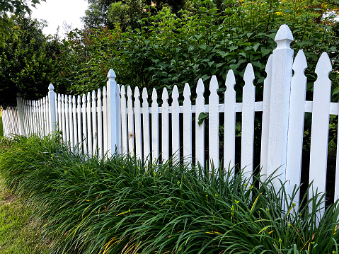Picket Fence in landscaping