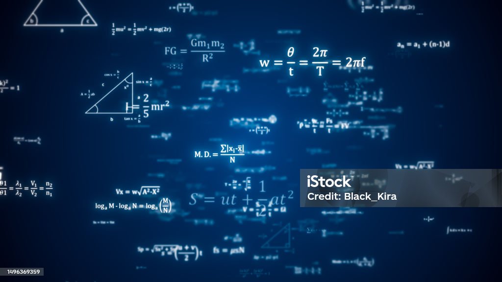 Abstract Calculus Formulas Abstract Physics Equation Concept Mathematics Calculation Sciences ...
