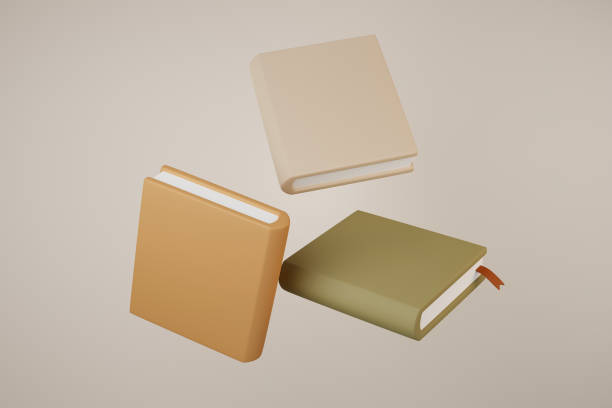 istock Education concept, books floating on background. 3D illustration 1496372664