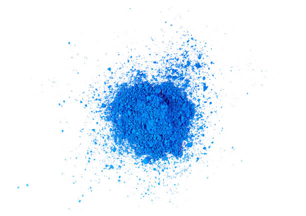 istock blue pigment powder isolated on white 1496373177