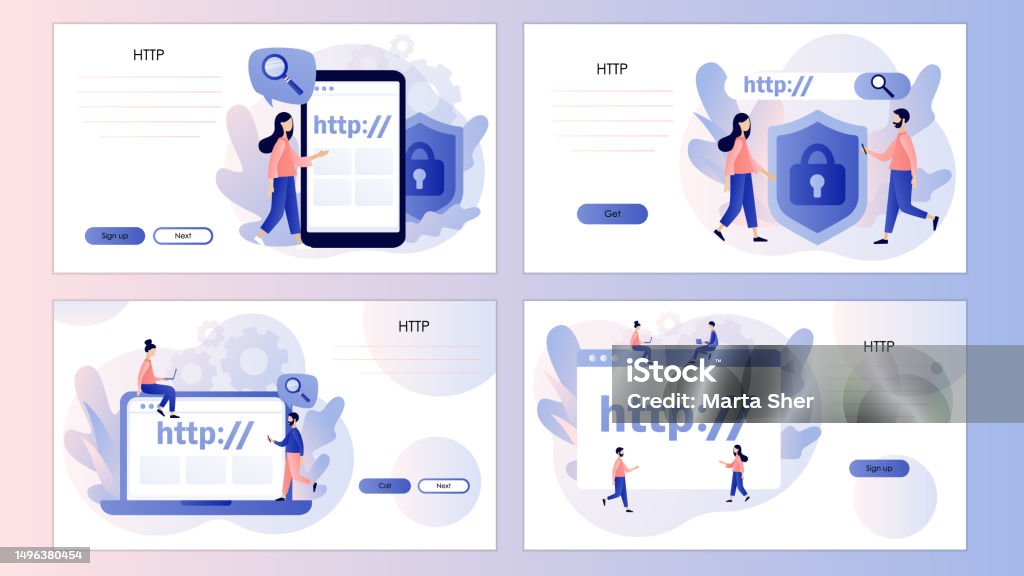 Hypertext Transfer Protocol Concept Http Data Web Page Web Browser ...