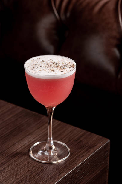 istock Luxury cocktail on the wooden table on a dark background 1496381244