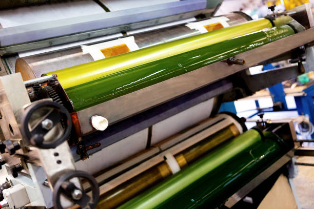 istock Polypropylene bag printing machine - Production of industrial bags 1496383169
