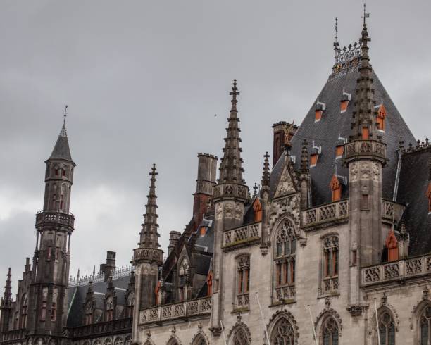 istock an old building that has a clock tower on the top of it 1496383718