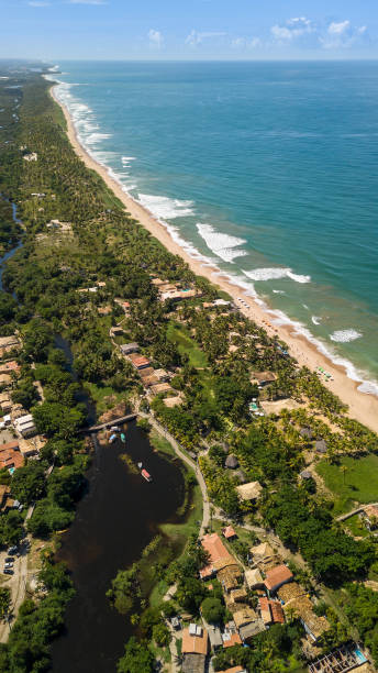 istock Imbassai Beach, Bahia. Aerial view. 1496386762