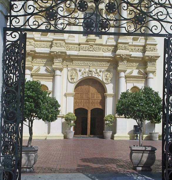 Beautiful Church Yard- Monterry Mexico-