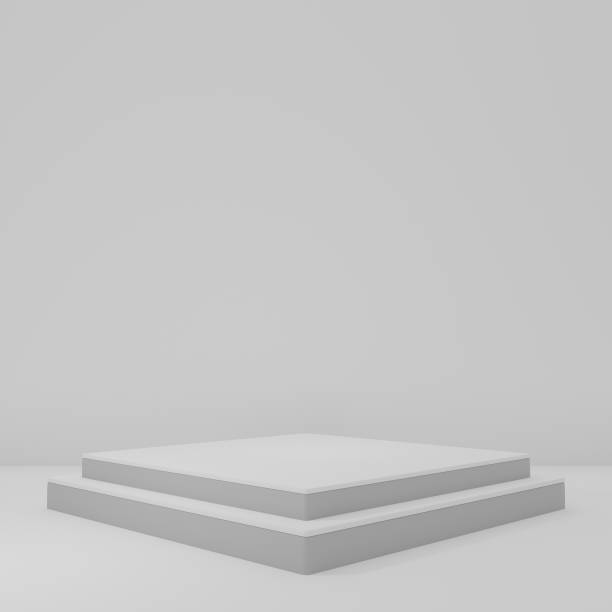 istock Product Stand in white room ,Studio Scene For Product ,minimal design,3D rendering 1496392714