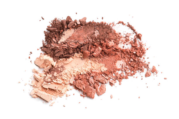 istock Smears of broken eye shadow. 1496393940