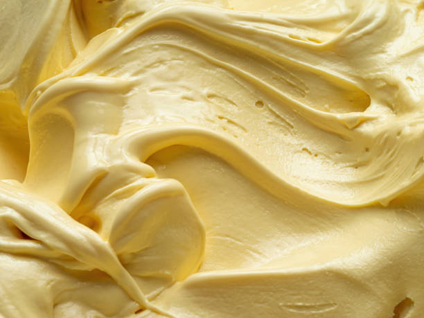 istock Vanilla flavour gelato - full frame detail. 1496398873