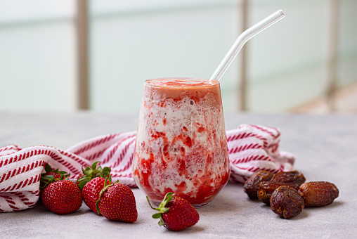 tasty strawberry glaze smoothie