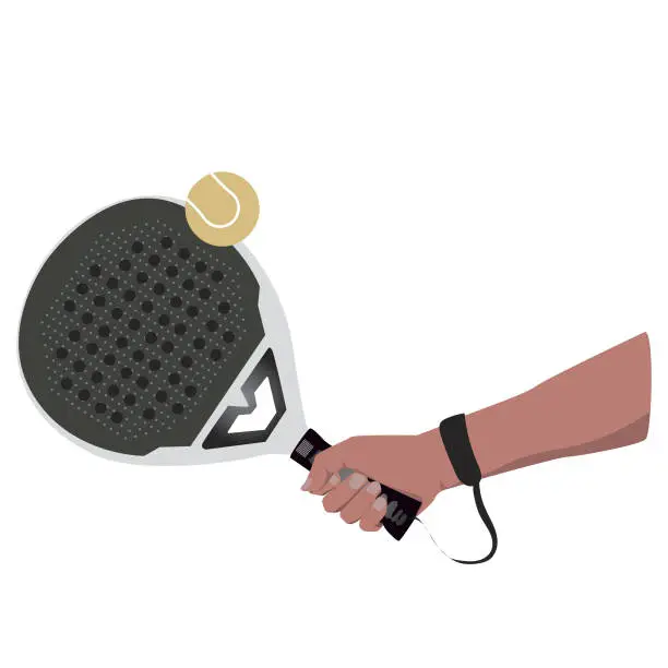 Vector illustration of Padel grip