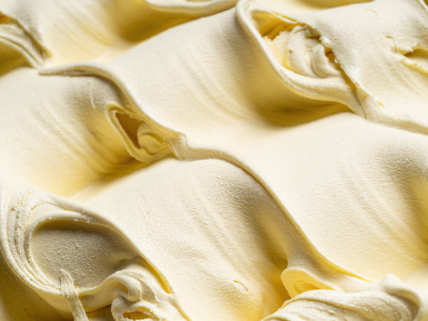 istock Vanilla flavour gelato - full frame detail. 1496406847