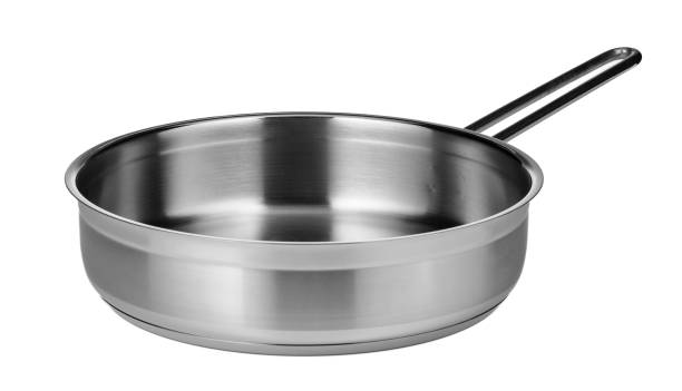 istock Stainless steel pan isolated on white background 1496409418