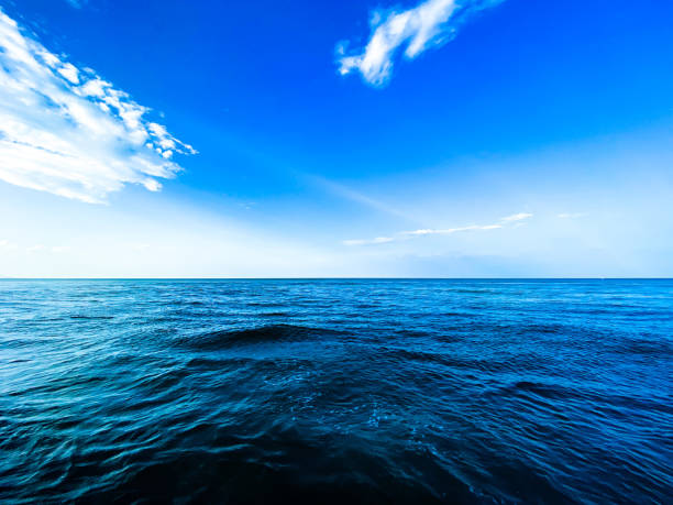 istock Tranquil Ocean Scenery with Beautiful Sky and Coastline 1496410712