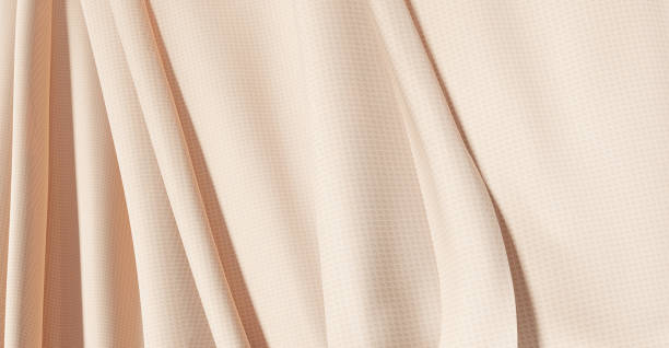 istock Fabric surface texture pattern shiny shiny Wrinkles of satin silk crepe chiffon silk Abstract elegant fabric background with light lines for your design valentine 3d illustration 1496411877