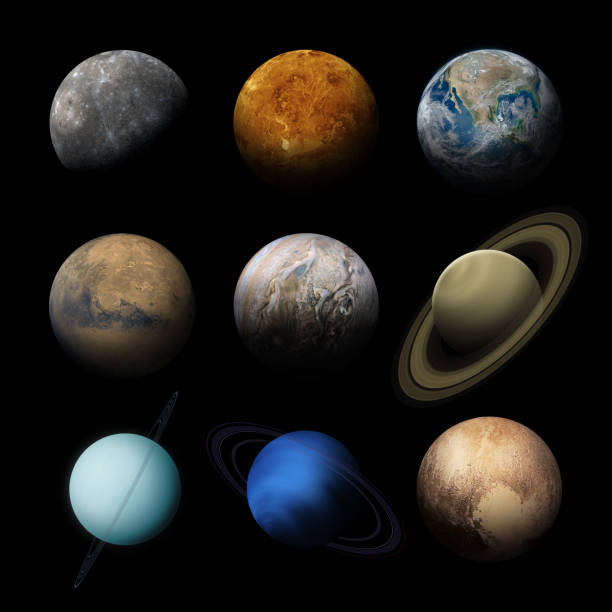 istock Set of Solar System Planets isolated on black. 1496413513