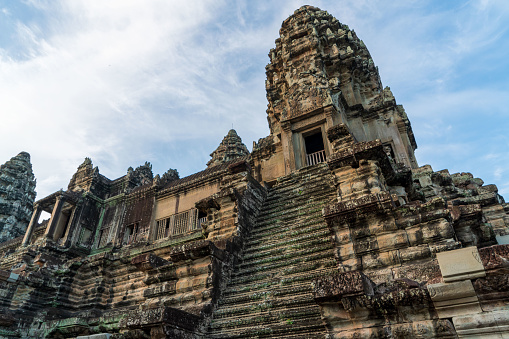 Baphuon Temple is part of the Angkor Thom complex in Siem Reap that was build in the mid 11th century and was dedicated to the Hindu god Shiva.