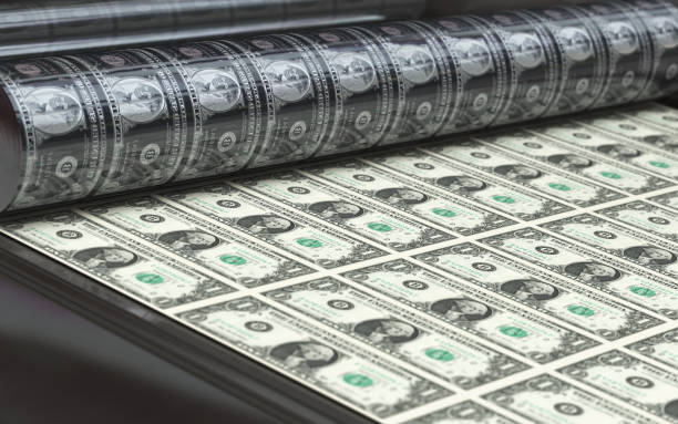 istock 1$ Front Banknote Money Printing House, Financial Concept 1496421628