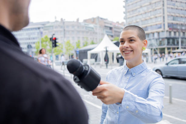 istock TV reporter on a live report 1496424247