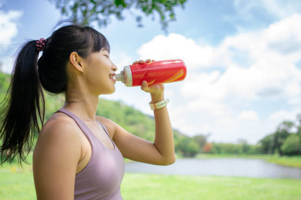 istock Asian woman in workout uniform practice Yoga . 1496430193
