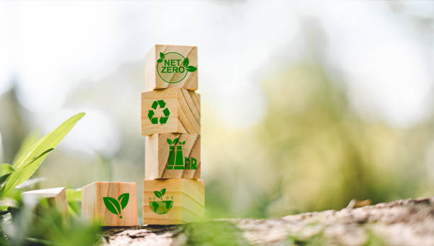 istock Net zero and carbon neutral concept Reducing greenhouse gas emissions to zero is a long-term climate-neutral planning strategy creates clean air Ozone and green space, factories that reduce pollution. 1496439537