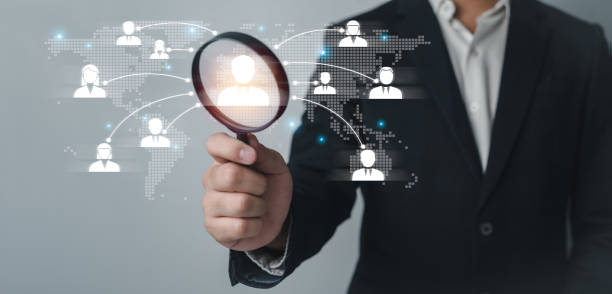 istock Human resources, Customer Relationship Management Officers are looking for new employees efficient organization through a network, new career customer service and support teams for quality business. 1496441391