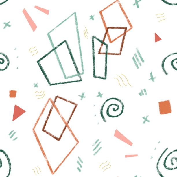 ilustrações de stock, clip art, desenhos animados e ícones de geometric spiral square a simple minimal pattern - balance symmetry comparison old