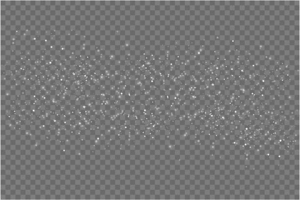 Bokeh light lights effect background. Bokeh light lights effect background. White png dust light. Christmas background of shining dust Christmas glowing light bokeh confetti and spark overlay texture for your design. snow ground texture stock illustrations