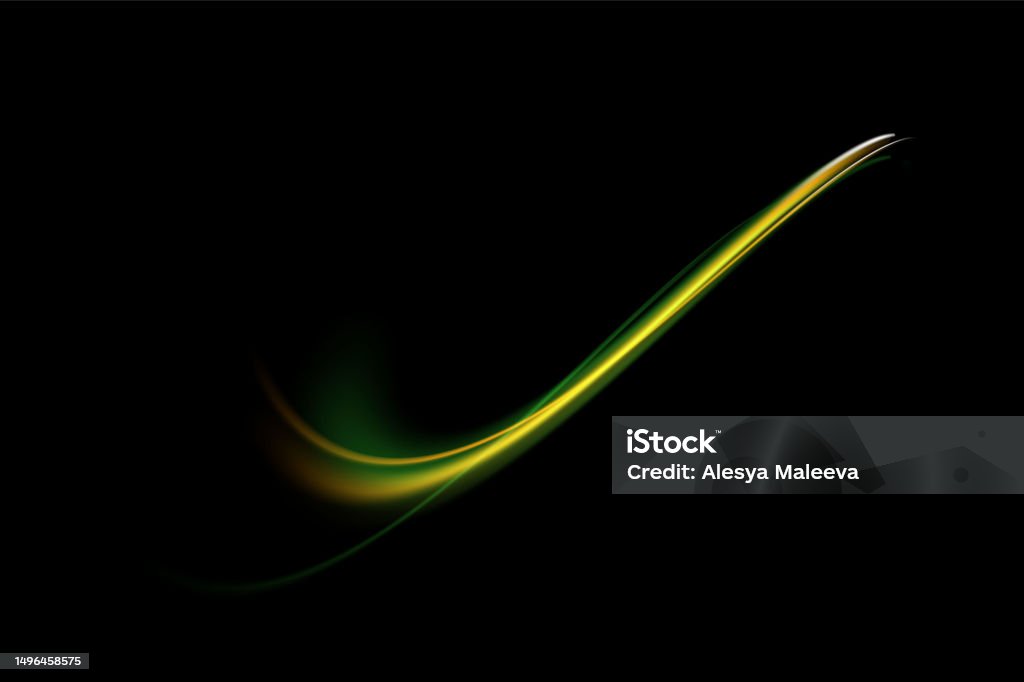 Cosmic Line Transparent Magic Sparkle Wave Luminous Lines On Transparent Background Cosmic ...