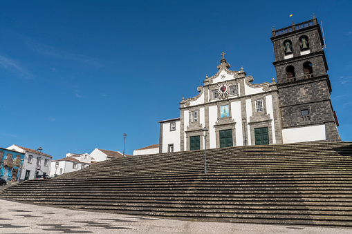 Catholic church Igreja Matriz de Nossa Senhora da estrela in Ribeira Grande, Sao Miguel, Azores