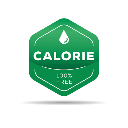 (Calorie free) label sign, vector illustration.