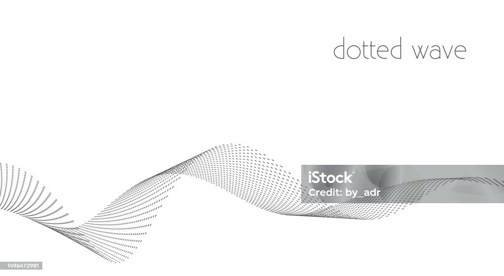 Minimal Wave Pattern Vector Simple Dotted Wave On White Background Minimal Vector Pattern Stock ...