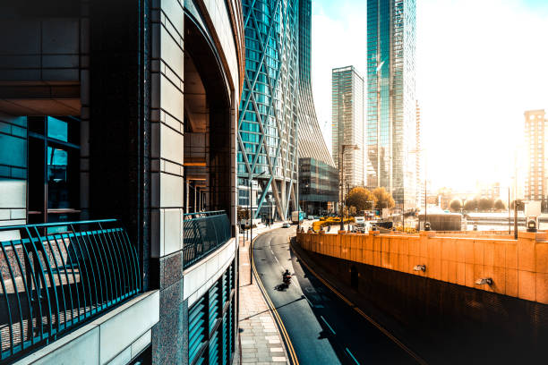 Empty ground front of modern buildings Empty ground front of modern buildings london docklands stock pictures, royalty-free photos & images