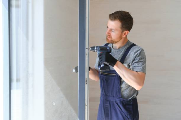istock Process of construction new and modern modular house from composite sip panels. Worker man in special protective uniform wear working on building development industry of energy efficient property. 1496476355