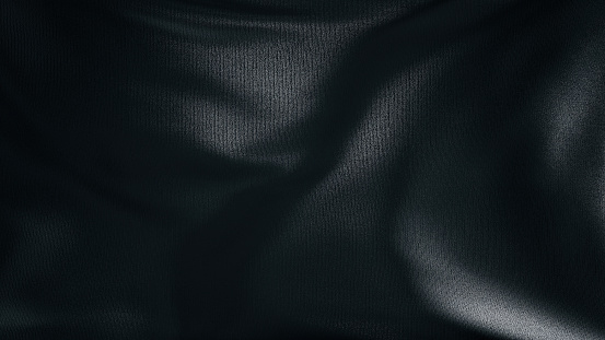 Black luxury silk textile material background