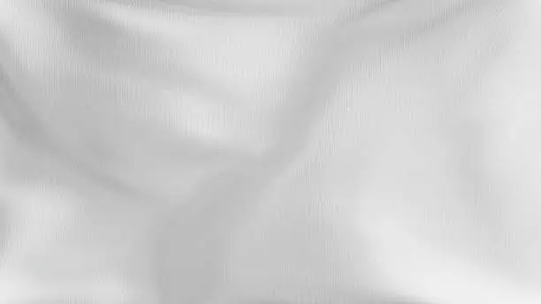 Photo of White luxury silk textile material background