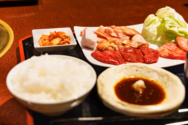 istock Fresh and delicious grilled meat set meal 1496482942