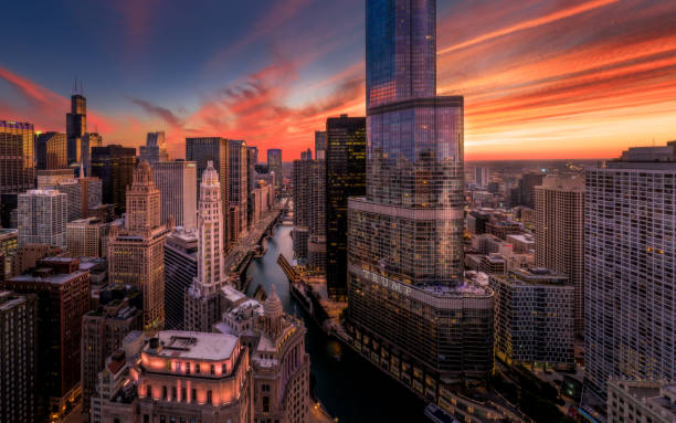 istock Aerial view of Chicago 1496490092