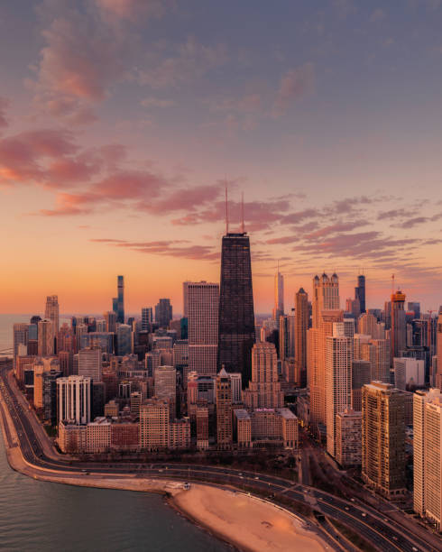 istock Aerial view of Chicago 1496490136