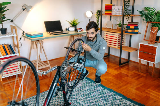 istock Bicycles are his business 1496499459