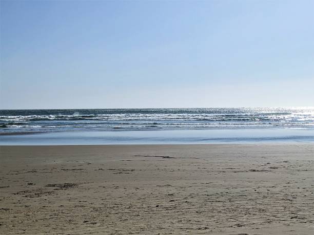 istock View of waves breaking on the beach on a clear sunny day 1496504373