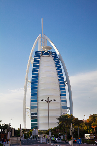Dubai, UAE - June 6, 2022: Burj Al Arab hotel.