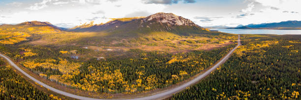 istock Panoramic, panorama view of Yukon Territory landscape, Canada 1496509740