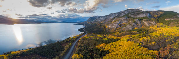 istock Panoramic, panorama view of Yukon Territory landscape, Canada 1496509815