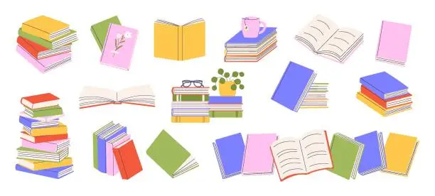 Vector illustration of Books_1
