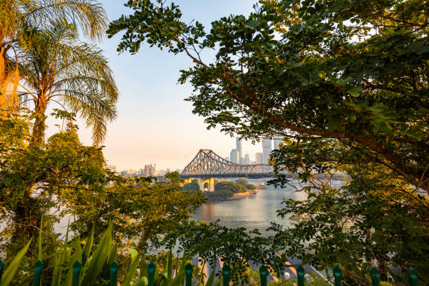 Story Bridge Brisbane Queensland at Sunset