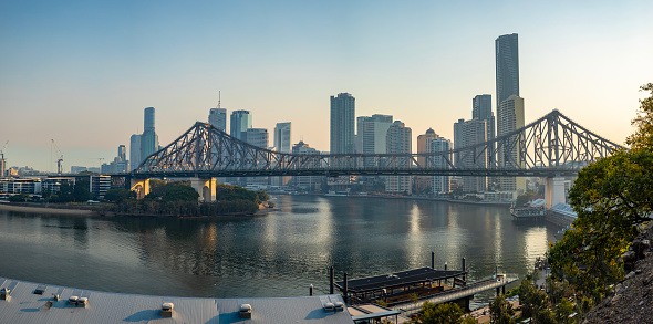 Story Bridge Brisbane Queensland at Sunset