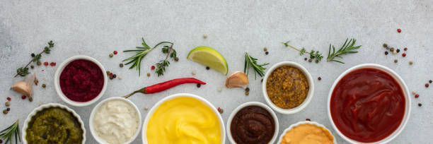 istock Different types of sauces in bowls 1496540218