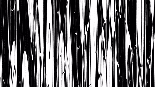 Black and white paints stream and mix vertically, motion loop background.