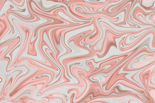 istock Pink and white paint liquid textured paint for wallpaper, cards and invitations. 1496545375